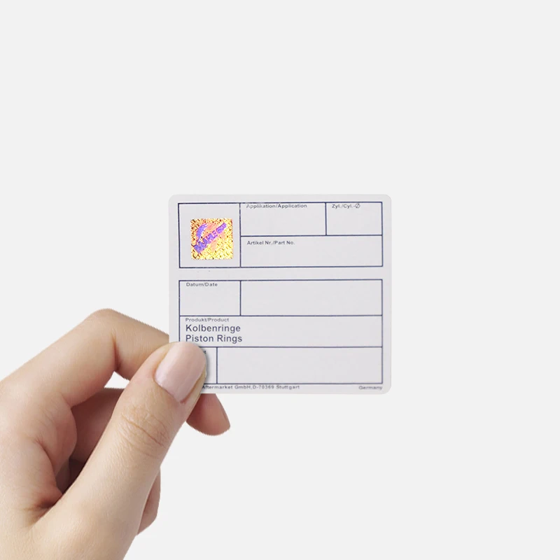 Hot Stamping Foil Hologram Strip label sticker security anti-counterfeit sticker for  Booklet Ticket Coupon Booklet