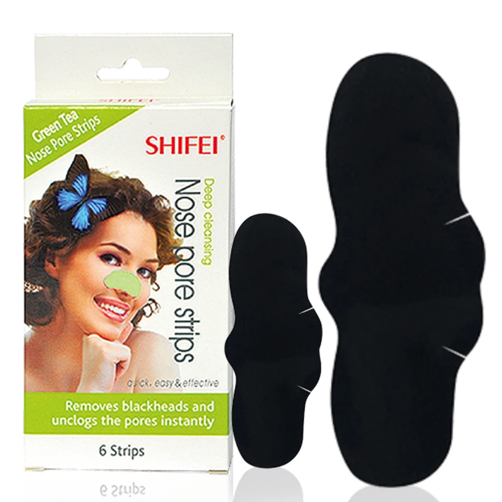 Заводская индивидуальная торговая марка, большие глубоко очищающие угольные полоски для носа, удаление черных точек, полоски для удаления пор в носу