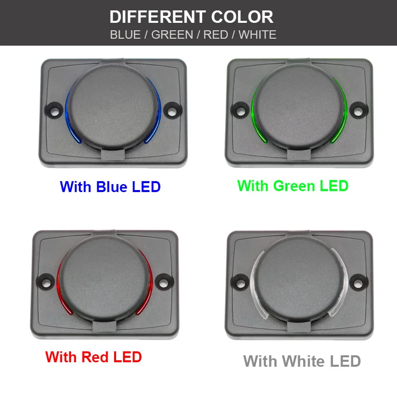 12V Panel Mount Dual 3.1A Seat Dual USB Charging Port Detachable USB Charger
