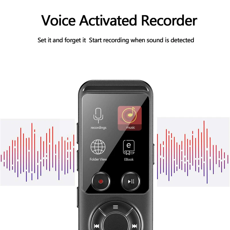 Full zinc alloy usb voice recorder electronic detective audio recorder 15 meter recording distance