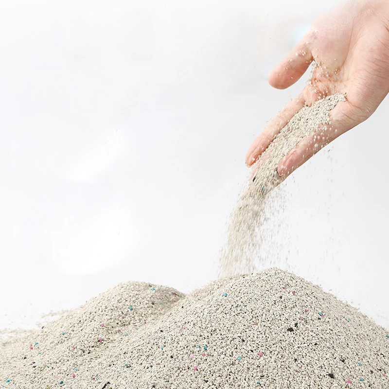 Kin Pet 100% Natural Agglomerated Sodium-Based Mineral Sand Cat Litter Low Dust Raw Ore Crushed Sand