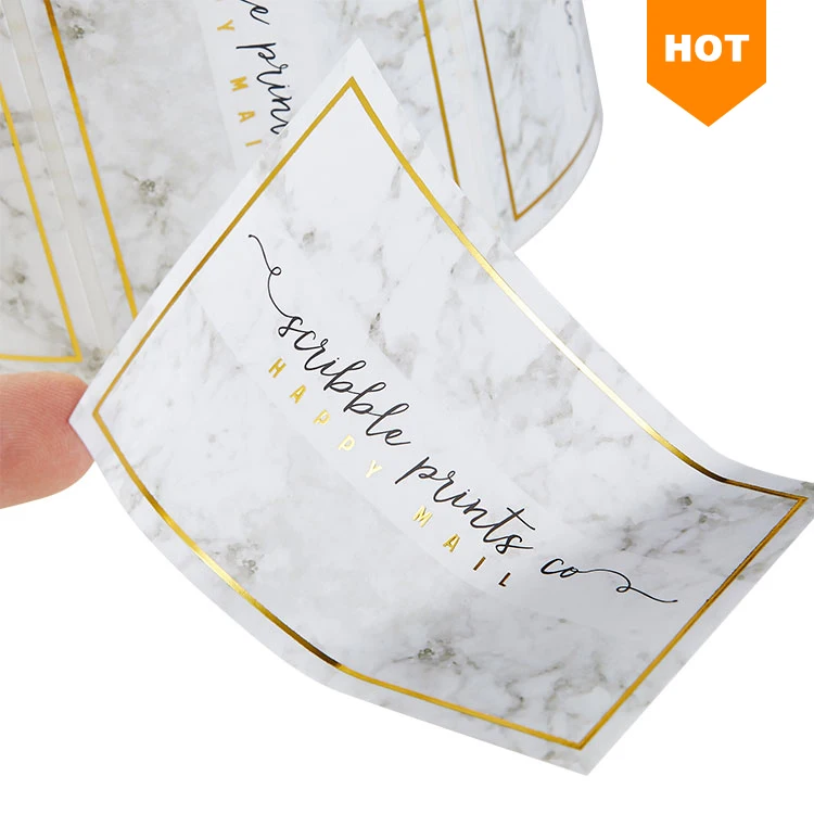 Оптовая продажа, самоклеящиеся наклейки из золотой фольги