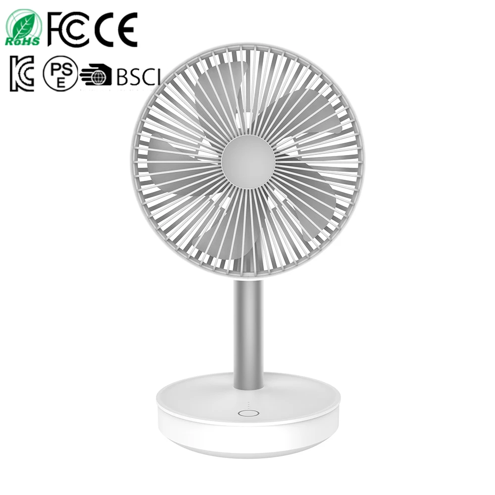 Desktop USB fan with oscillating function 4000mAh large battery capacity with power bank function