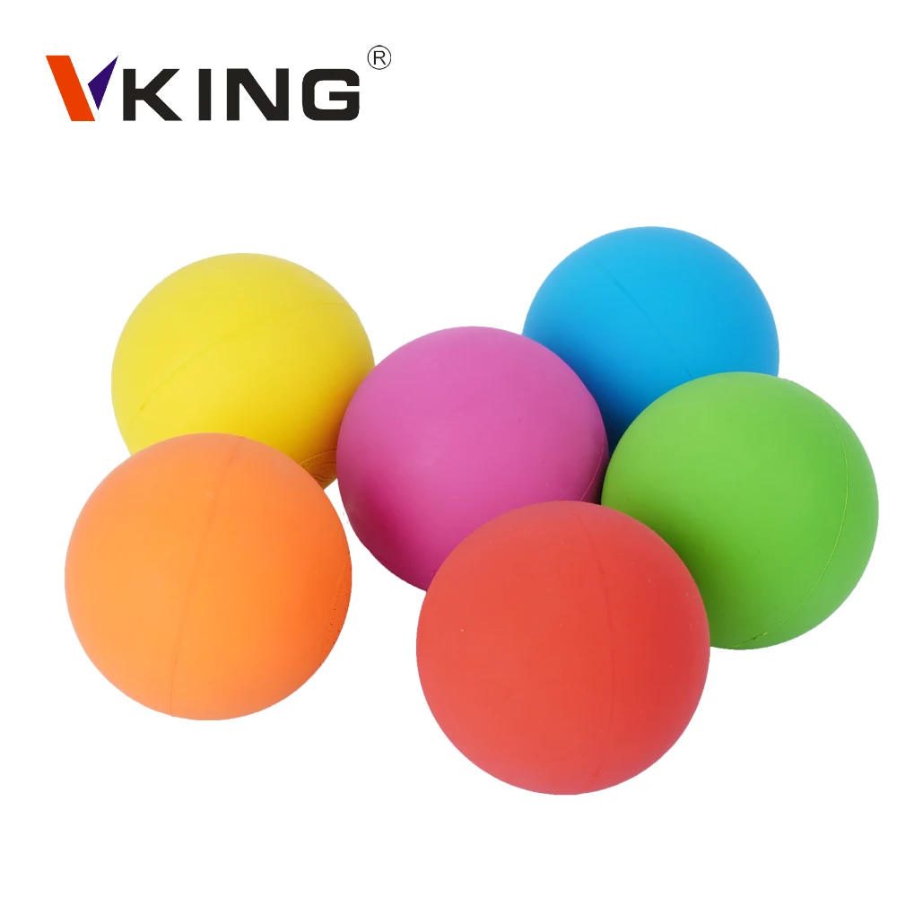 Custom Logo Eco-friendly Colorful Solid Durable rubber soft Bounce Ball Massage Lacrosse ball