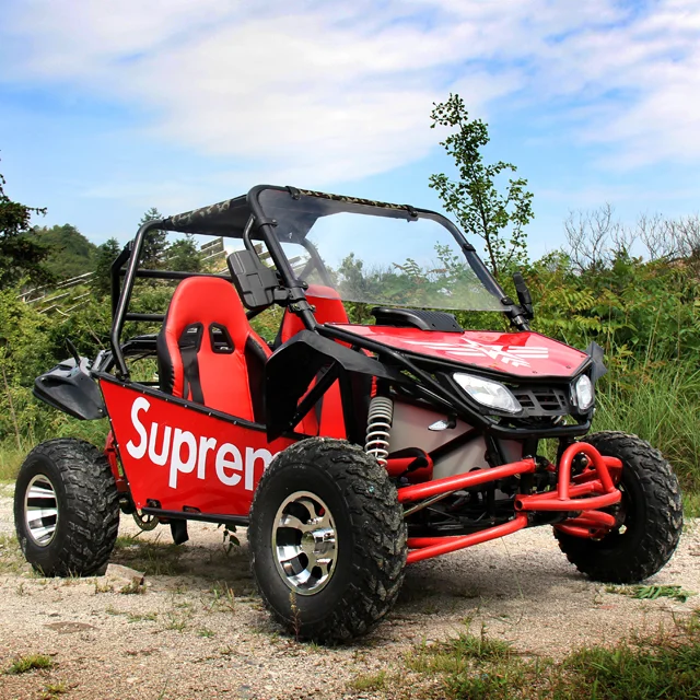 4 колеса Внедорожник Багги для езды по песку 200CC бензиновый Гонки Картинг (лучший светодиодное освещение и аксессуары видео