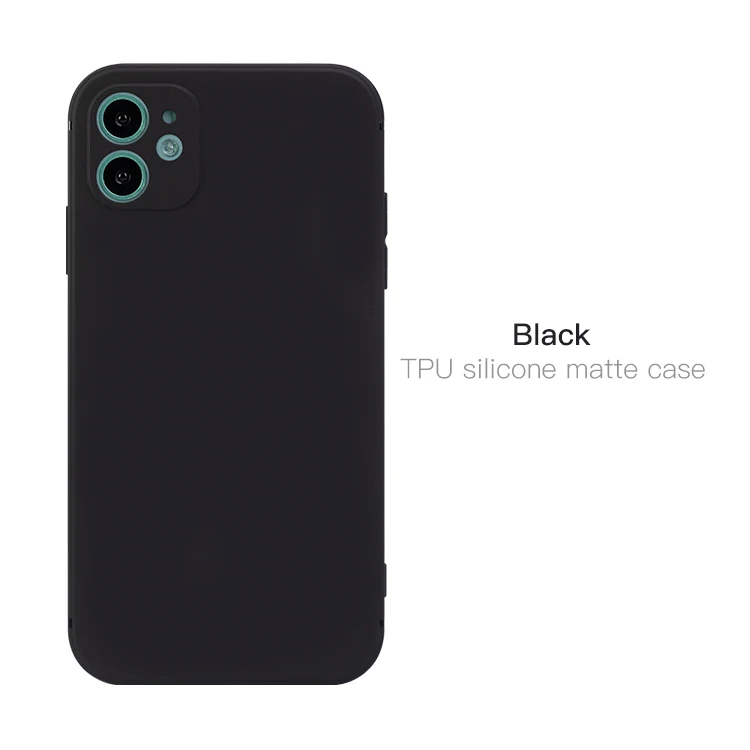 Новый дизайн Роскошный Матовый квадратный чехол для телефона iphone 12 11 XR 11pro xs max Мягкий Силиконовый ТПУ мобильного на заказ