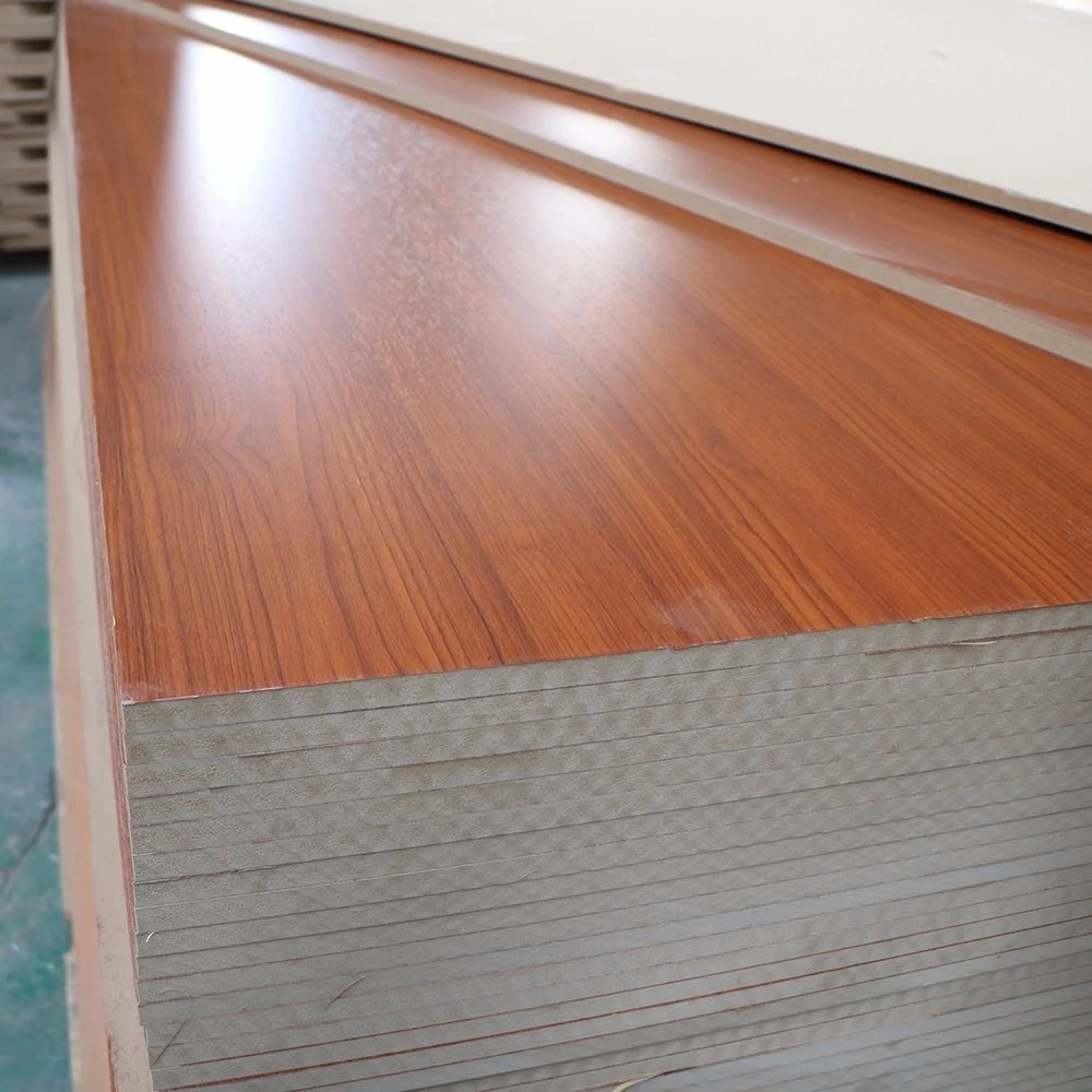 wood grain melamine MDF laminated MDF for furniture