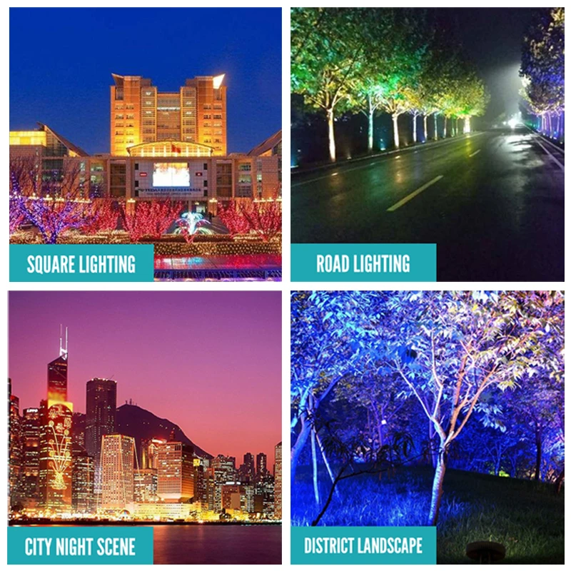 Outdoor Light 50 Watt Floodlights Reflector Smart Control RGB Spotlights Led Flood Lights For Yards