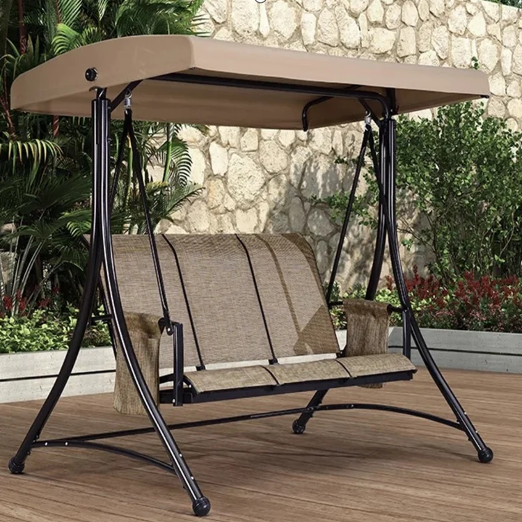 Patio Garden Metal Adults 2-seat cheap swing chair