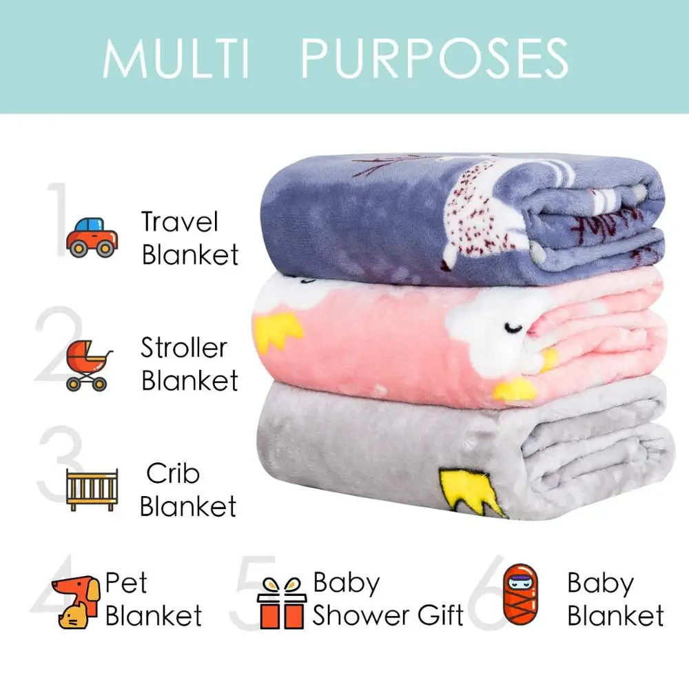 
wholesale personalized 100% polyester soft touch flannel fleece kids and baby blanket china 