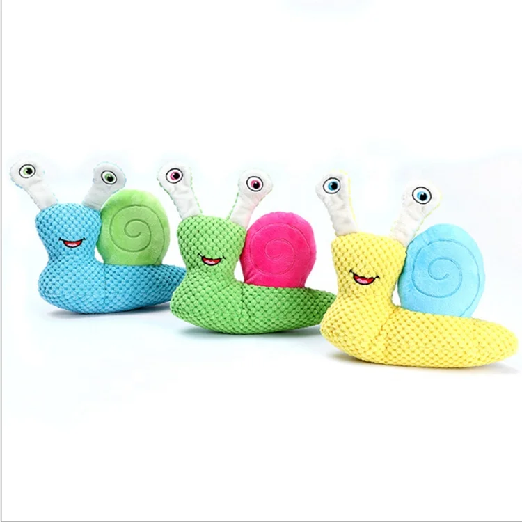 
Pet Dog Push Toy Corn Fleece Snail Small and Medium-sized Dogs Grinding Teeth Teeth Cleaning Vent Doll 