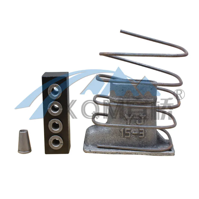 Hot sale Flat slab system prestressed anchor used for post tension bridge projects in 12.7mm pc strand