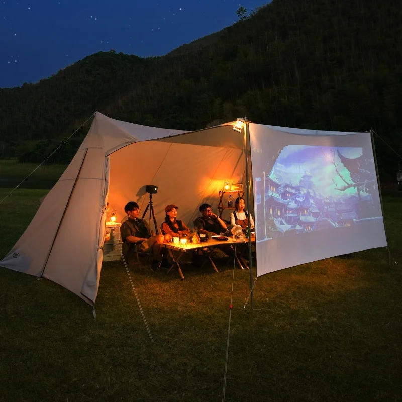 Multifunctional Lightweight Hammock Tarp Tent Camping Rain Fly Shelter Large Waterproof Camping Tarp Awning Tent