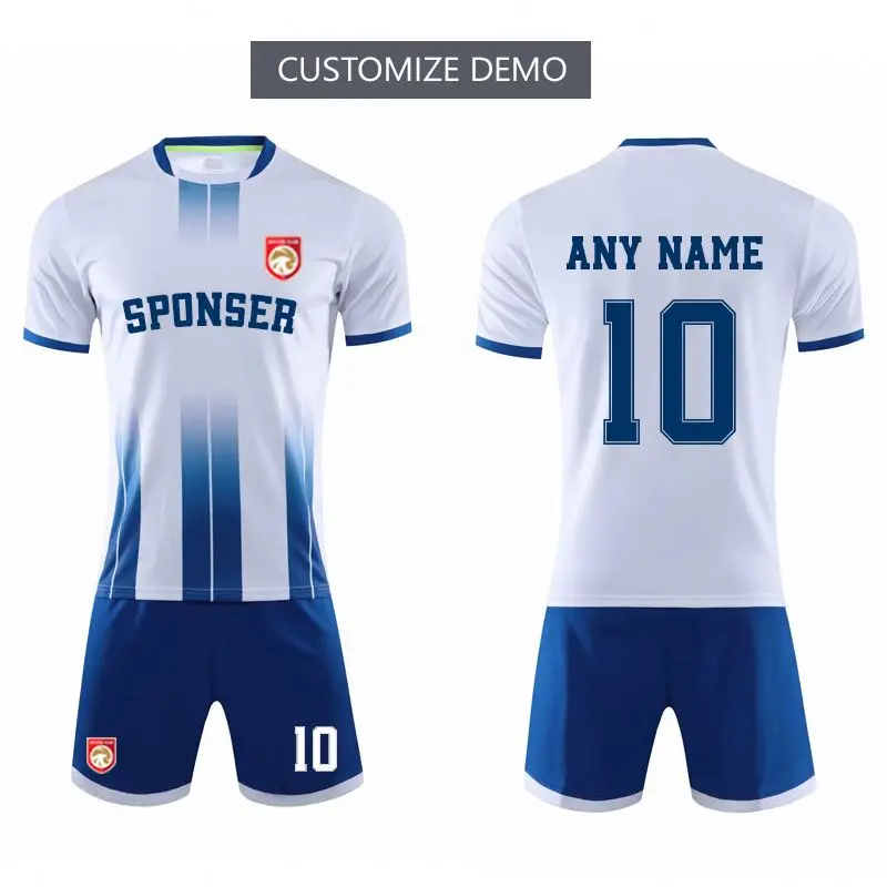 Customized high quality sublimation soccer jersey uniform men soccer jersey set retro football jersey 2021
