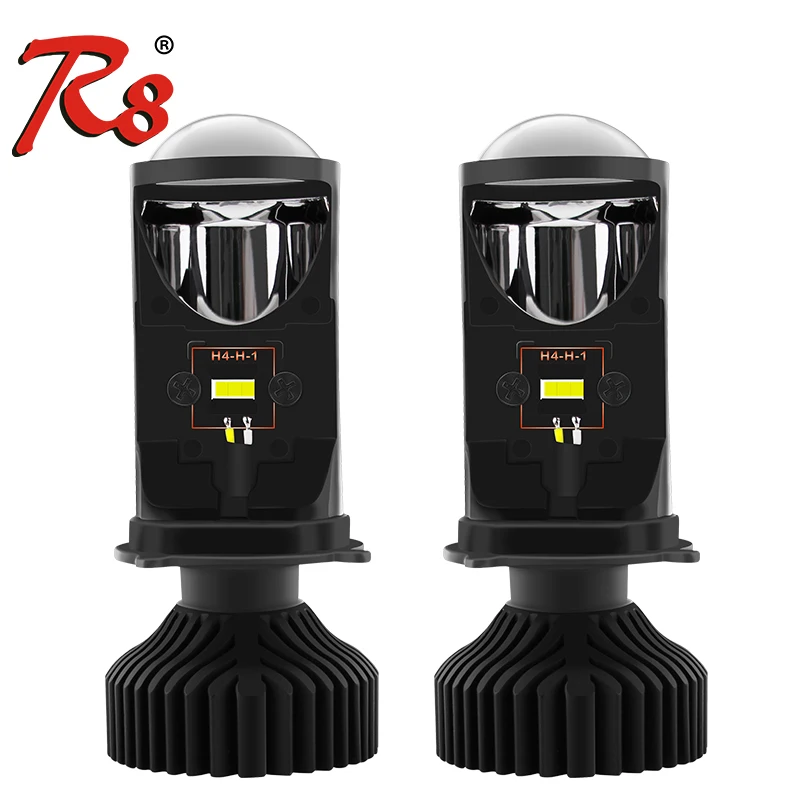 2019 New CSP Chips Y6D H4 LED Light Dual Lens 50W 8000LM 6000K White Super Brightness Motorcycle H4 LED Head Lamp With Fan