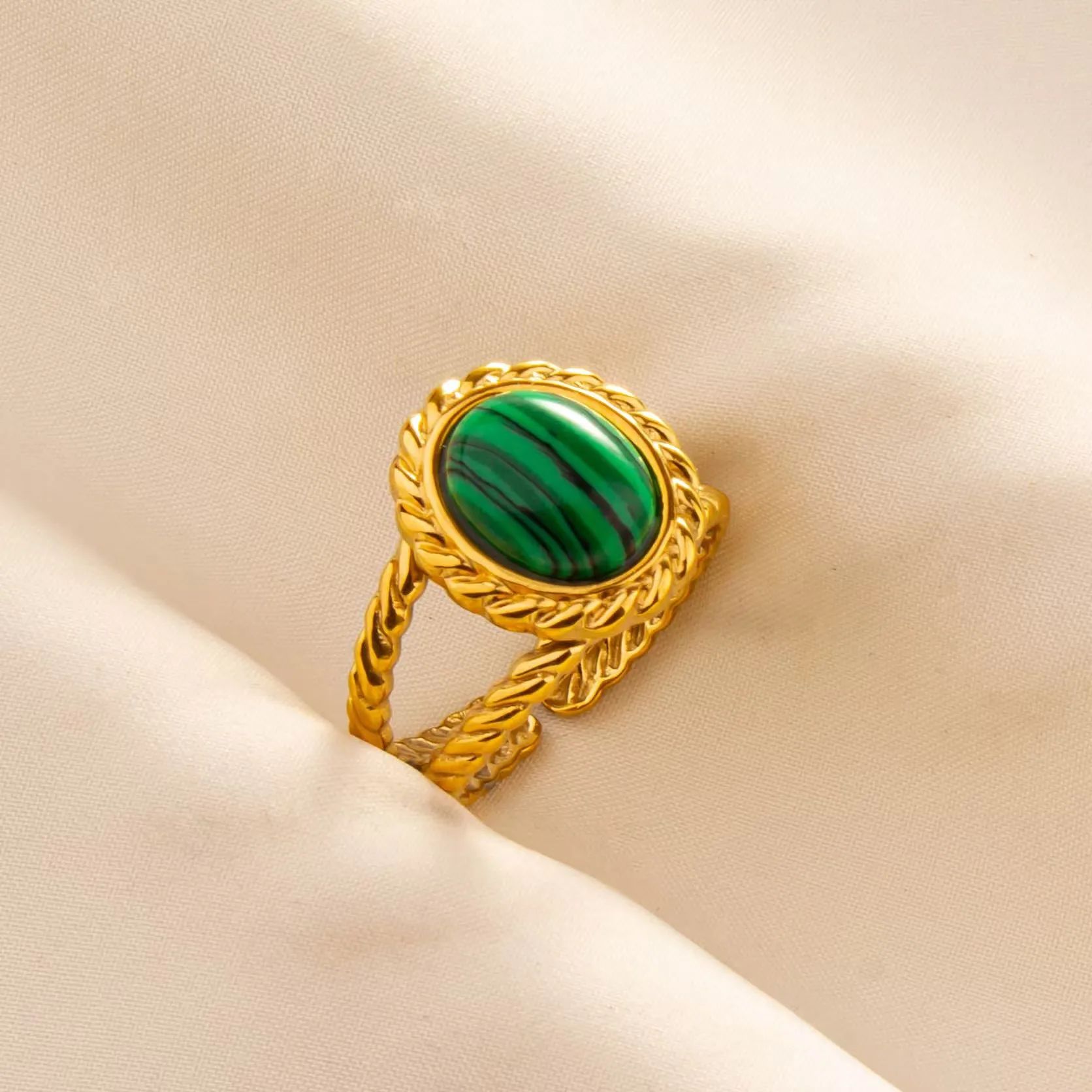 304 stainless steel ring titanium steel ring geometric for women and men simple fashion unique design open cocoa adjustable size