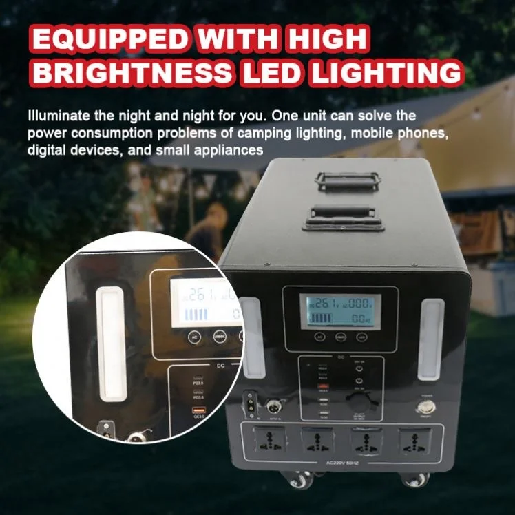 Hot Sale Outdoor Power Bank 3000W Energy Storage Portable Power Station