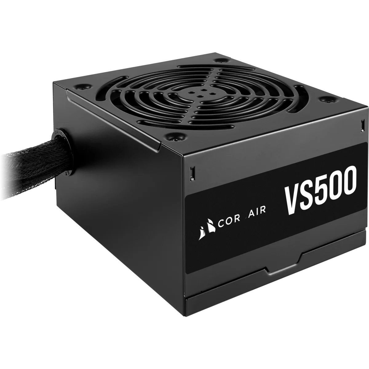 CORS AIR POWER PC Power Supply VS500 ATX Power Supply 80 PLUS Compact Size Low Noise 12cm Fan Flat Cable VS500