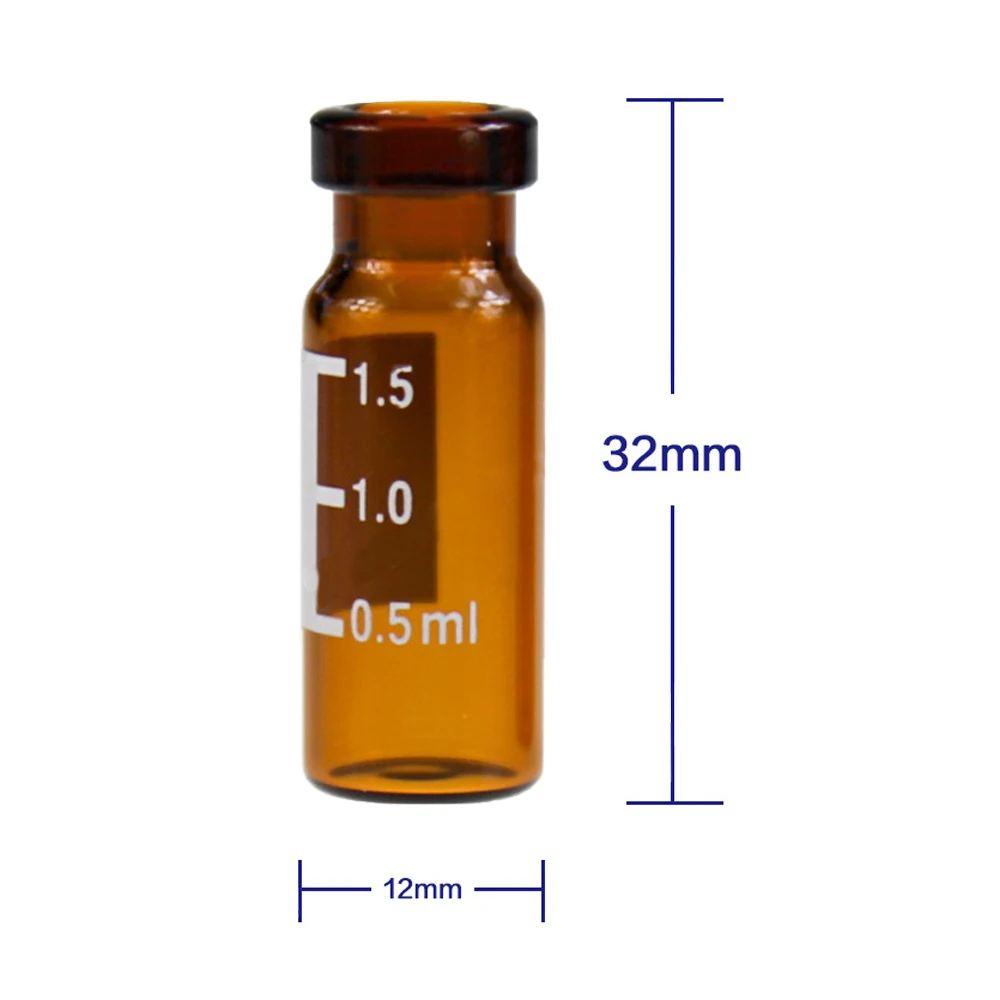 2ml Autosampler Crimp lid Glass  Hplc  Vial For Chromatography Instrument