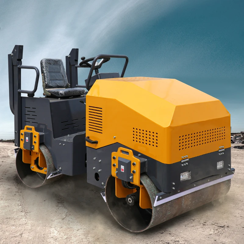 1.5 ton roadroller compactor Factory direct sales vibrator road roller double drive Cheap and durable road roller with vibratory