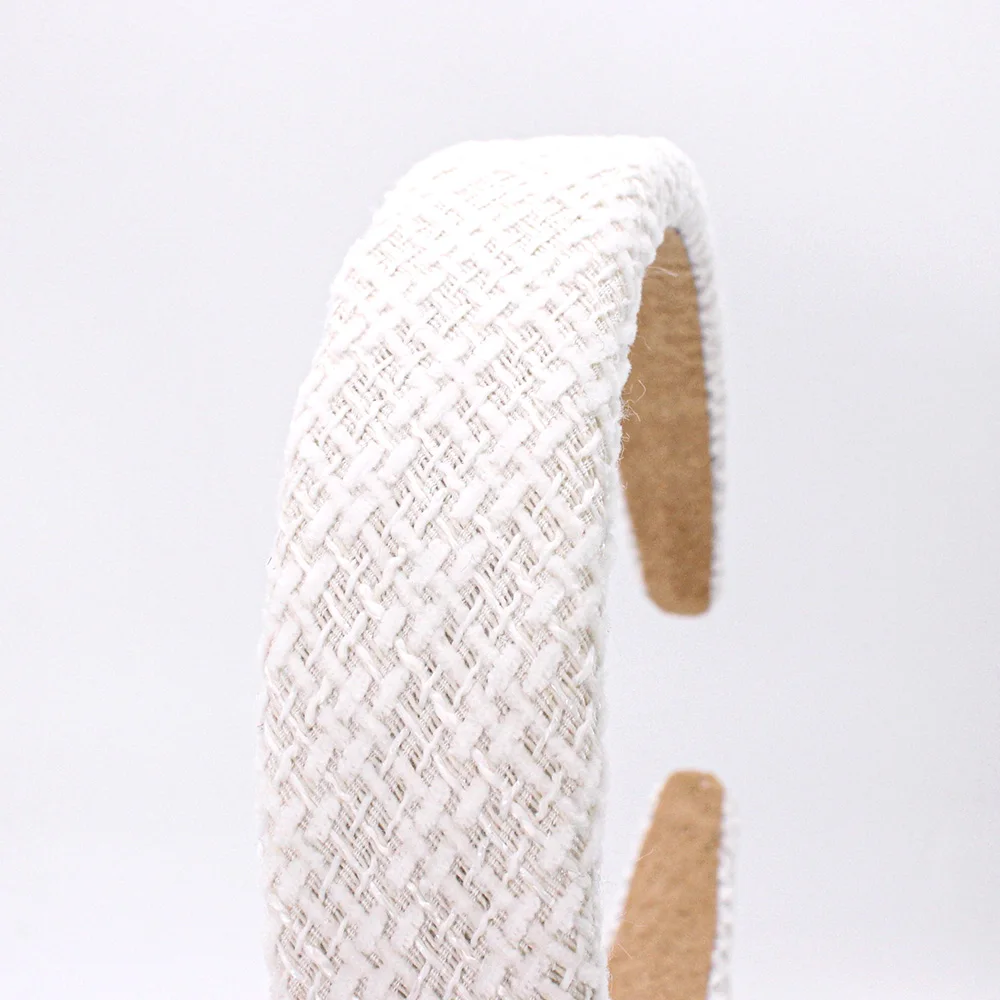 IFOND Elegant Beautiful Fabric Braid Wide Hairbands French Vintage Hair Accessories Designer Women Sponge Headbands