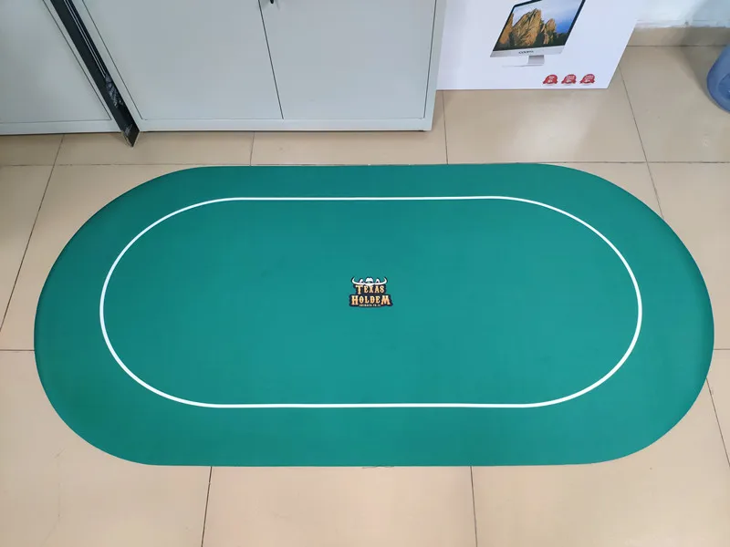 Texas poker card game playmat casino table top rubber mat personalized big gambling table mat