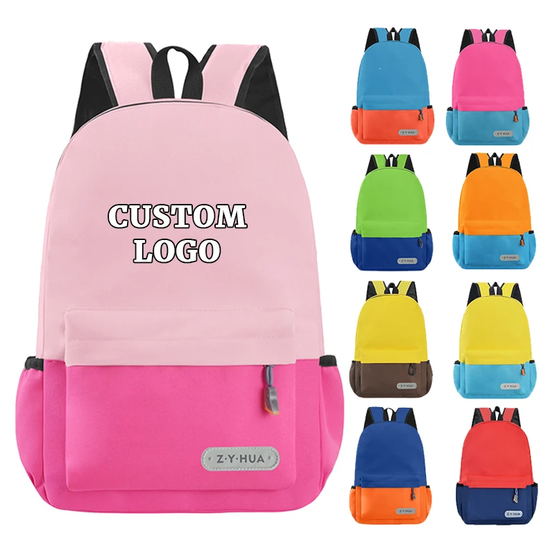 Kids School Bags Backpack Waterproof Oxford fabric in two sizes and multiple colors School Bags Casual fashion backpack for kids