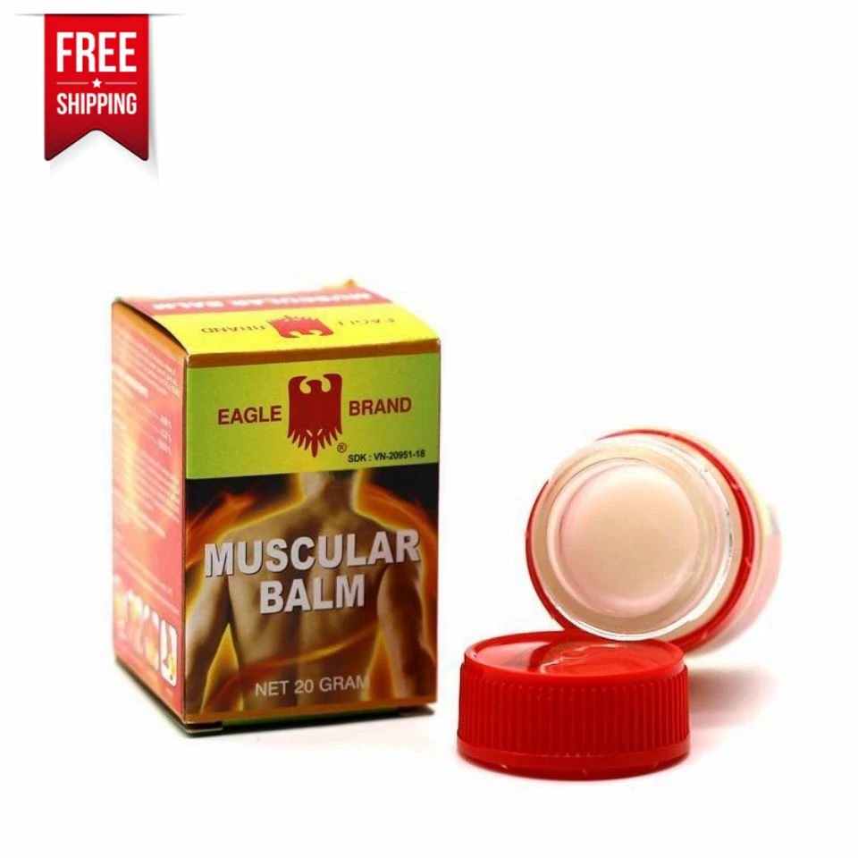 Free Shipping Hot sale Eagle Brand Muscular Balm 20g Original Package from Singapore for Muscle soreness massage