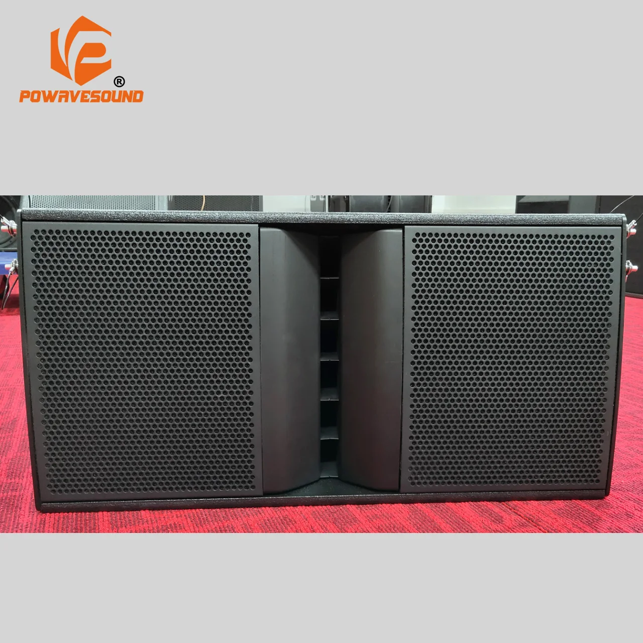 PWS312LA 2 x 12 inch 3-way line array speakers active professional audio sound system powavesound d class amplifier inside