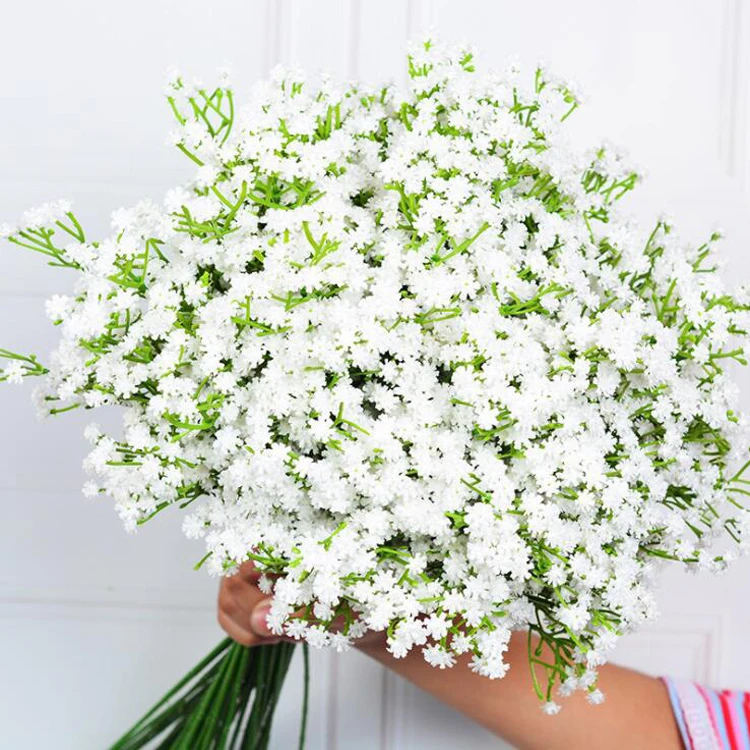 Wholesale Preserved Babys Breath Artificial Flowers Natural Real Touch PU Artificial Gypsophila Flower For Home Wedding Decor