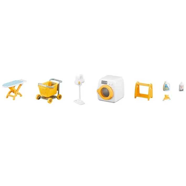 Forest Family Furniture Sets Kids Pretend Toys Mini Dollhouse Motorbike Refrigerator Educational Role Play Toys