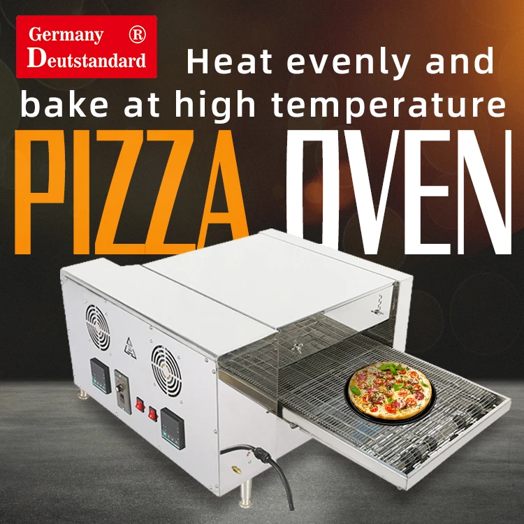 commercial kitchen 12 inch Stainless Steel restaurant equipment Electric Rotary conveyor belt pizza oven