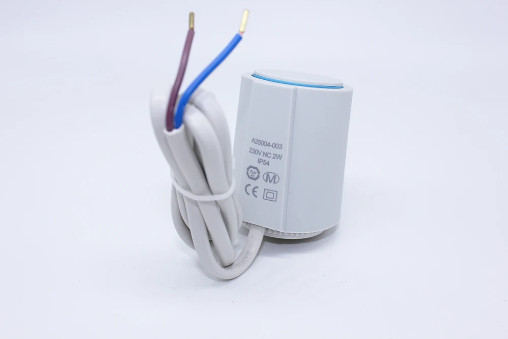 Normally Closed Heating Water Floor Heating Thermal Actuator Valve For Radiant Heat Manifold