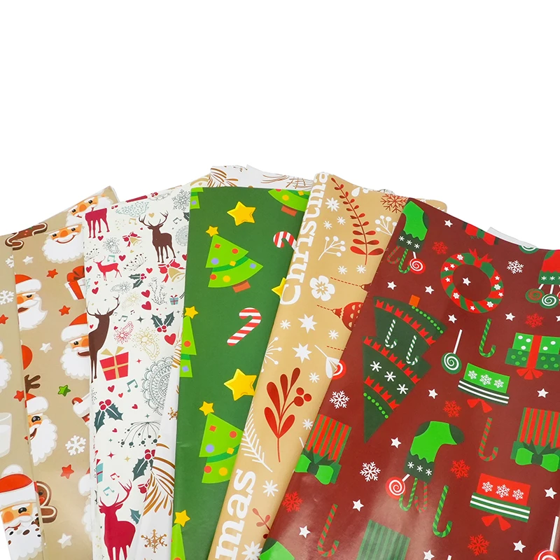 Custom logo printed bulk wholesale sheets wrapping paper christmas gift clothes packing wrapping tissue paper