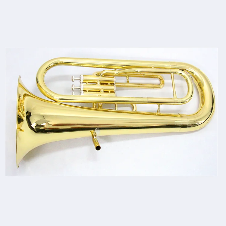  Профессиональный march euphonium 3 поршневой латунный материал cupronickel клапан Золотой лакированный