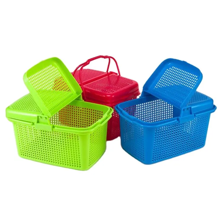 Hot Sale Big Size Plastic Basket Home Storage Baskets Laundry Basket with Handle