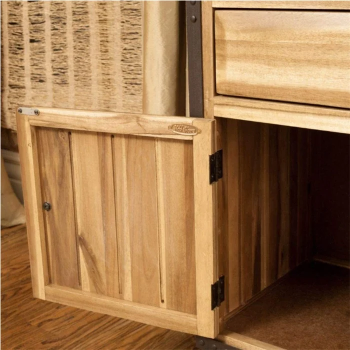 Cheap Furniture with 2 Doors and 2 Drawers Wood Drawer Cabinet Custom Wholesale Antique Vintage Style Chinese Home Furniture