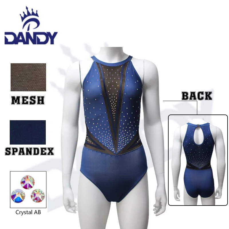 Dandy Custom Logo leotards gymnastic girls Hot Selling Leotard With Rhinestones