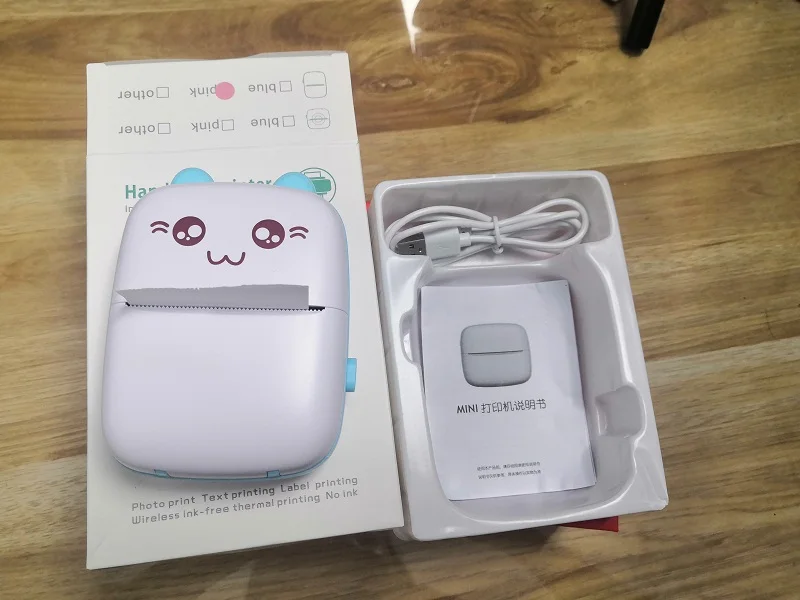 Best Boy Girl Pocket Printer Kids Study Errors Photo Office Label Memo Mini Portable Small Thermal Printer