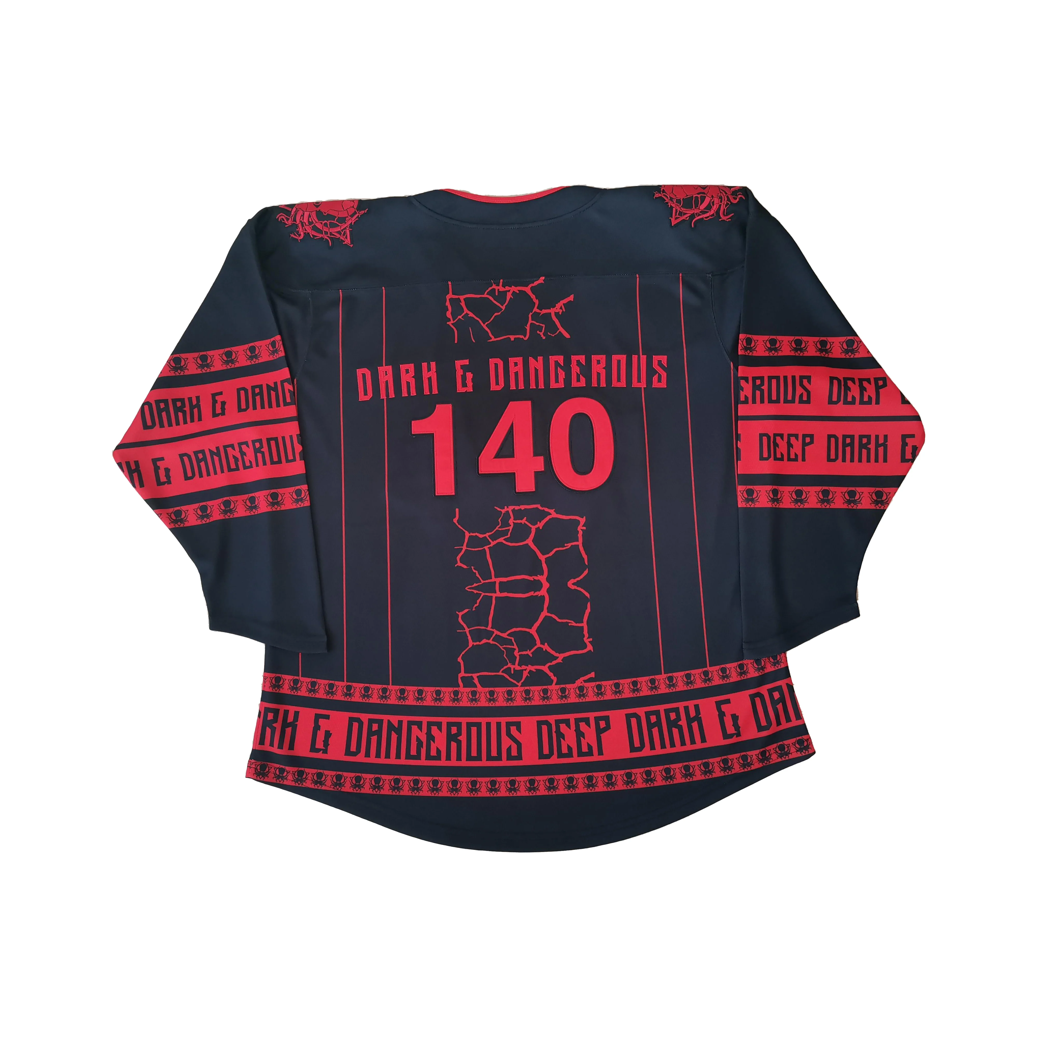 Custom long sleeve embroidery ice hockey team jersey uniforms