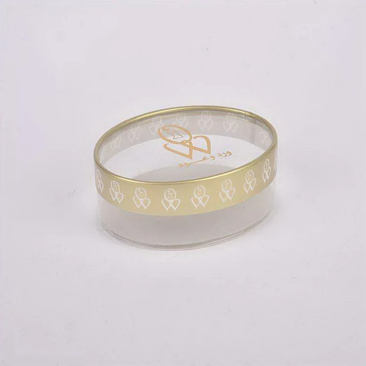 Пластиковая прозрачная коробка круглой формы с принтом на заказ