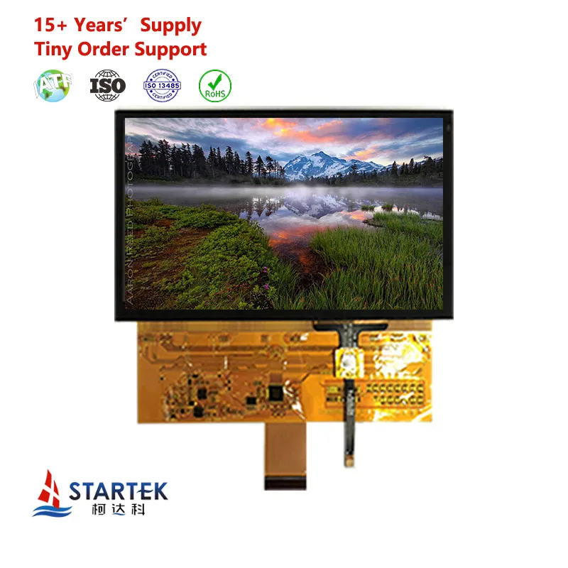 Liquid crystal display 1920*1080 LVDS interface 800cd/m2 6.7 inch tft lcd screen with capacitive touch
