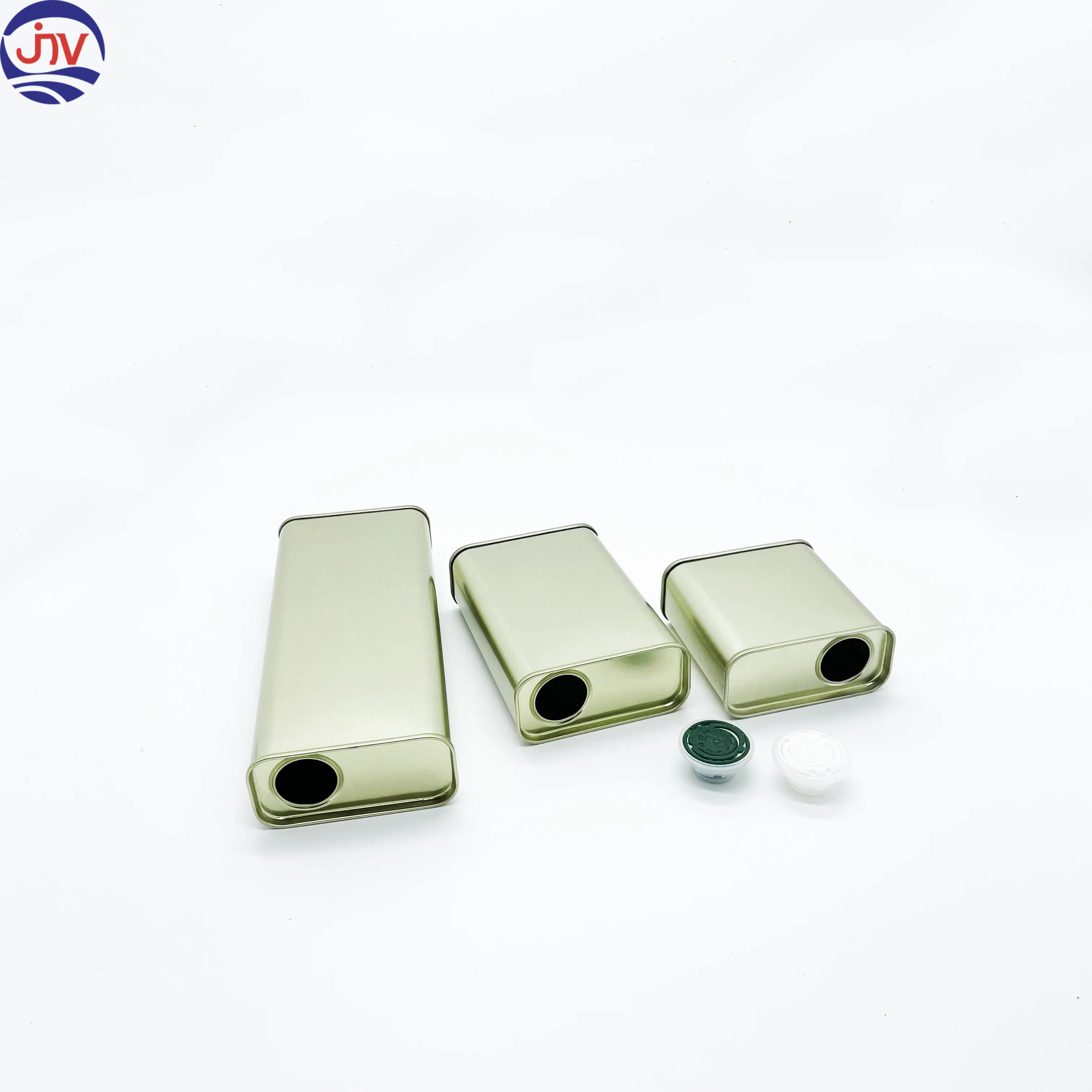 Wholesale Custom Printed Empty Small Square 100ml 250 ml 500ml Olive Oil Edible Oil Metal Tin Can