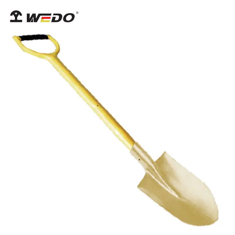 High Quality WEDO Explosion Proof Tools Aluminium Bronze or Beryllium Copper Alloy Non Sparking Round Point Shovel