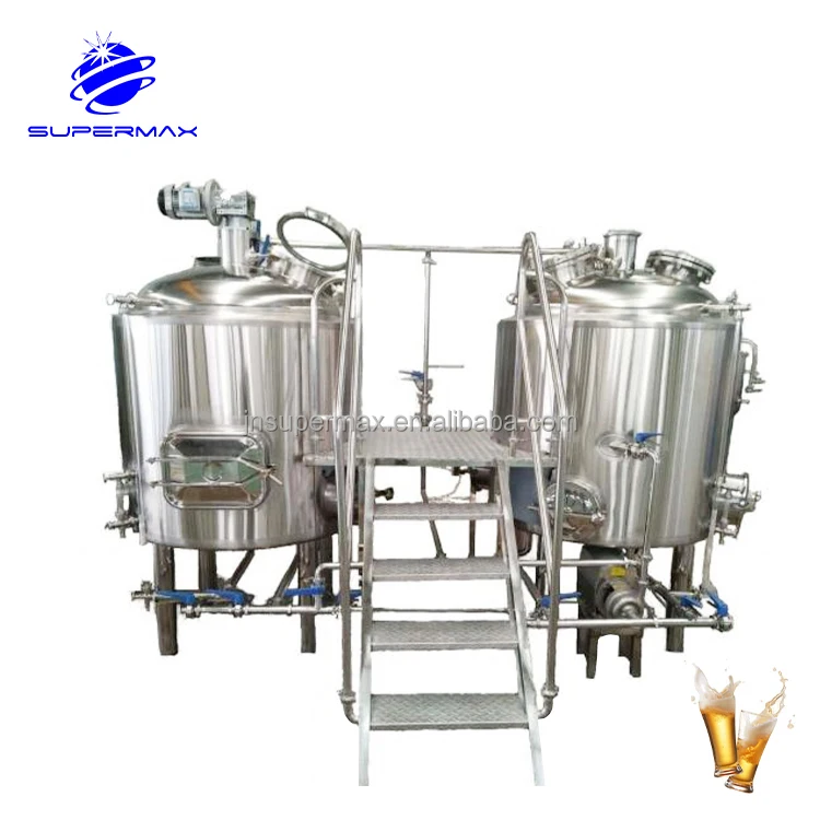 5HL 10HL 15HL Brewery Equipment Stainless Steel Two Vessel Steam Heated Semi Automatic Commercial Craft Beer Brewing System