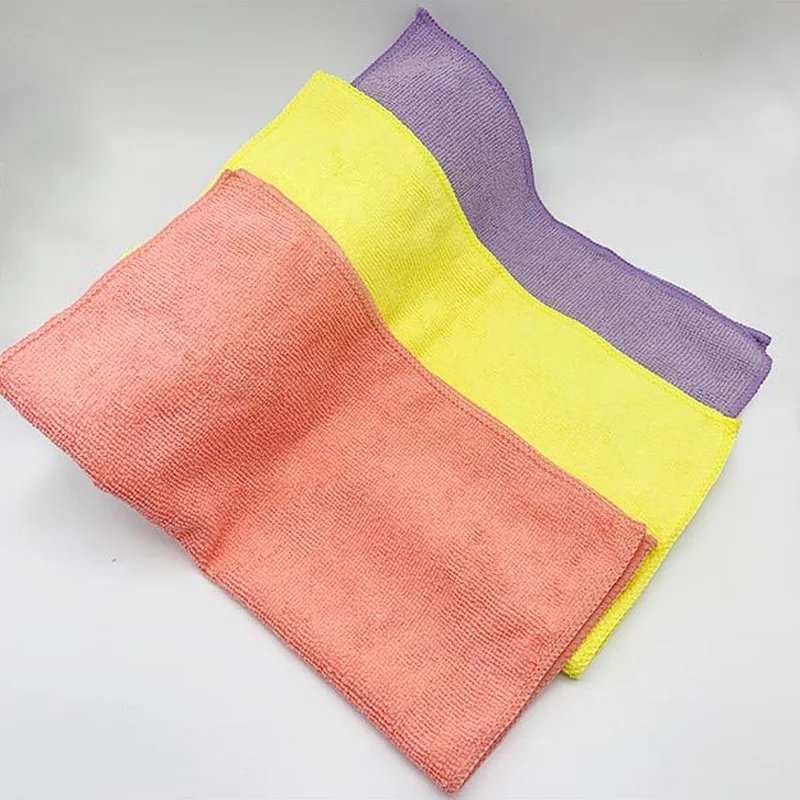 Changshu Manufacturer Cheap Super Absorbent Microfiber Washcloth Kitchen Duster Cleaning Cloth