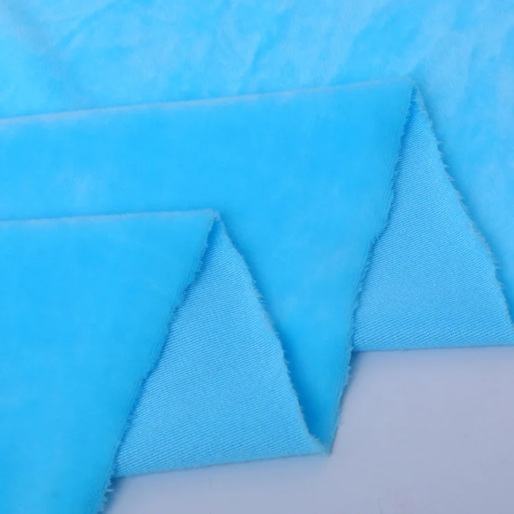 Factory direct sale multicolor optional brushed polyester polar velvet fleece fabric for garment
