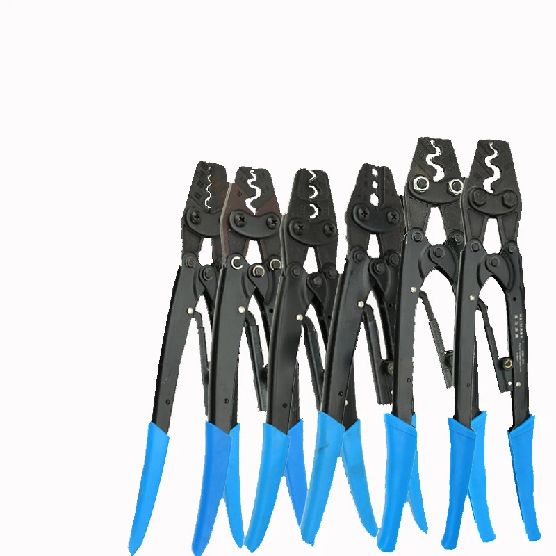 Labor-saving Japanese ratchet type terminal crimping pliers Insulated terminal cold crimping pliers Crimping wire
