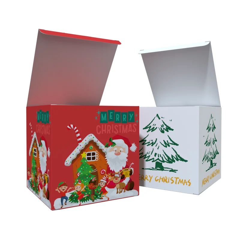 Custom Print Luxury Cosmetic Paper Box Christmas Gift Packaging Box Perfume Essential Oil Box