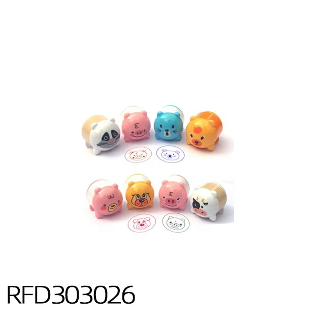 Wholesale Funny Plastic Cartoon Animal Stamp Toy For Kids
